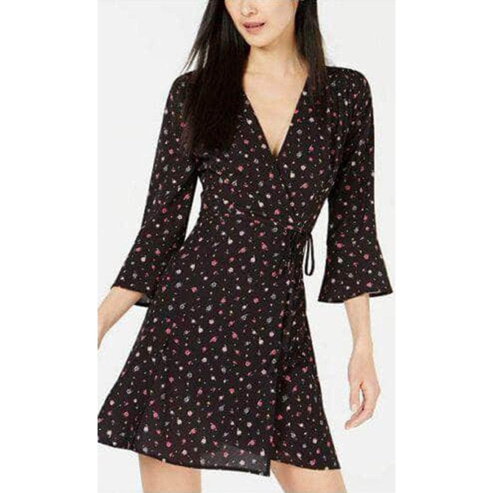 French Connection Petite Floral Bell Sleeve Dress